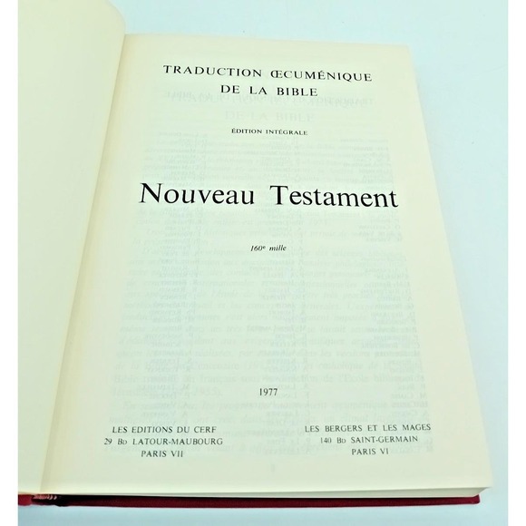 1972 TOB Nouveau Testament Édition Intégrale Français Éditions du Cerf Bible - Picture 7 of 8